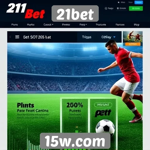 Apostas esportivas em alta no site 21bet